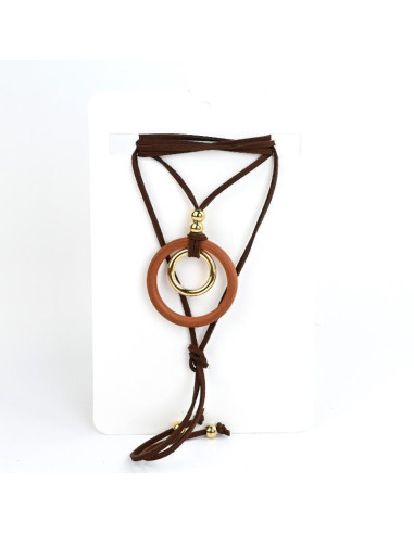 Collar de Gamuza Circle Woods