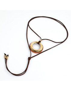 Collar de Gamuza Circle