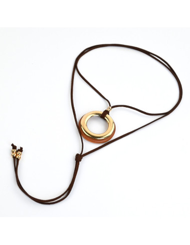 Collar de Gamuza Circle