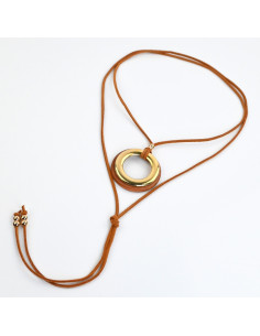 Collar de Gamuza Circle