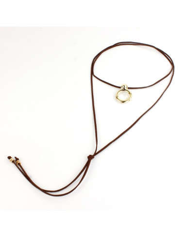 Collar de Gamuza Gold