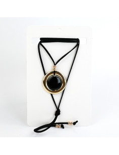 Collar de Gamuza Caramel Medal