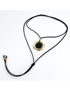 Collar de Gamuza Caramel Medal