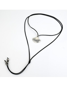 Collar de Gamuza Silver Shell
