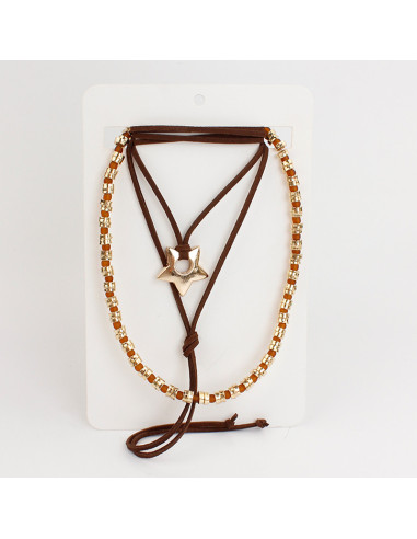 Set Collar Star Suede