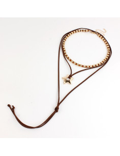 Set Collar Star Suede