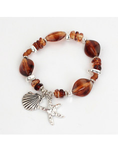 Pulsera Elástica Silver Amber