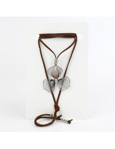 Collar de Gamuza Silver Soleil