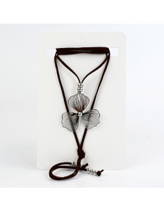 Collar de Gamuza Silver Soleil