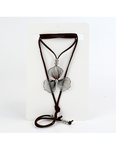 Collar de Gamuza Silver Soleil