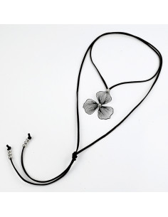 Collar de Gamuza Silver Soleil