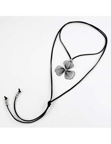 Collar de Gamuza Silver Soleil