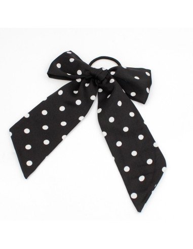 Moño Dots Medium Black