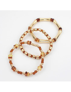 Set de Pulseras Elásticas Neutral Colors