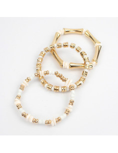 Set de Pulseras Elásticas Neutral Colors