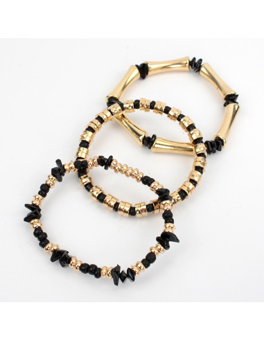 Set de Pulseras Elásticas Neutral Colors