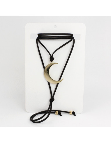 Collar de Gamuza Golden Moon
