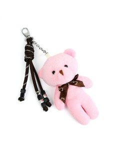 Llavero Bagcharm Pink Bear