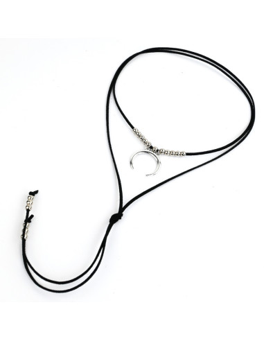 Collar de Gamuza Silver Moon