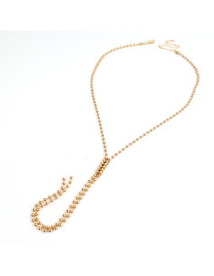 Collar Corbatero Glam Gold