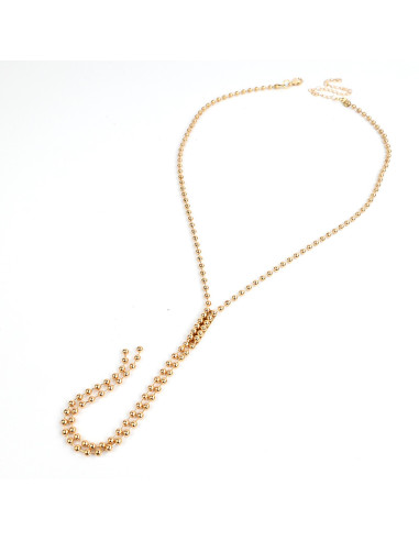 Collar Corbatero Glam Gold