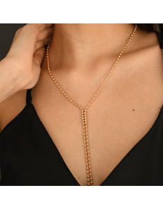 Collar Corbatero Glam Gold