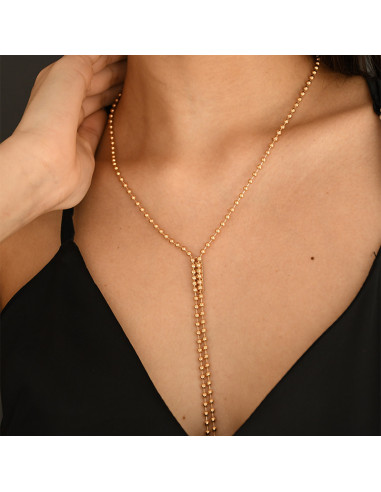Collar Corbatero Glam Gold