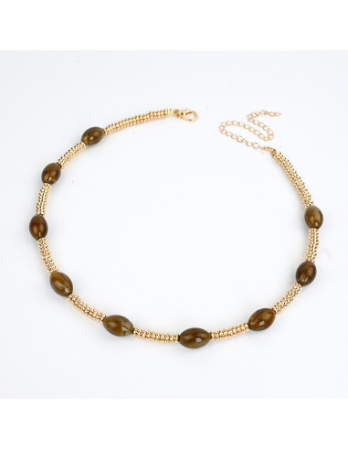 Collar Flexible Golden Oval