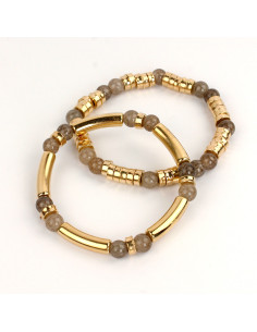Set Pulseras Golden Lumer
