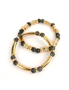 Set Pulseras Golden Lumer