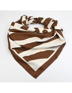 Pañuelo XXL Stripes Cacao | Venta mayorista – Infinita