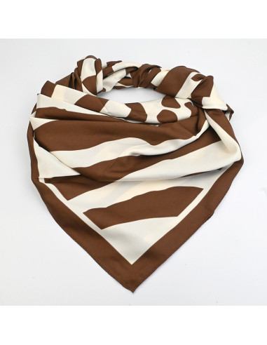 Pañuelo XXL Stripes Cacao | Venta mayorista – Infinita