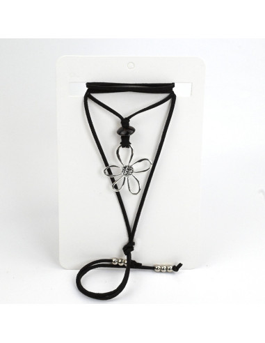 Collar de Gamuza Flower
