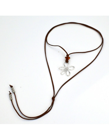 Collar de Gamuza Flower