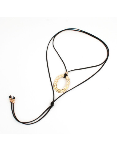 Collar de Gamuza Textured Oval
