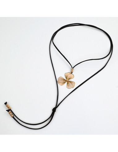 Collar de Gamuza Details Soleil Flower