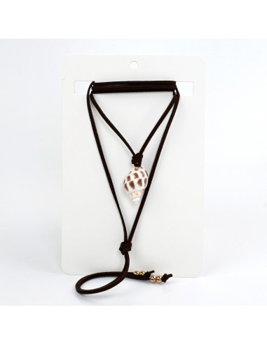 Collar de Gamuza Natural Shell