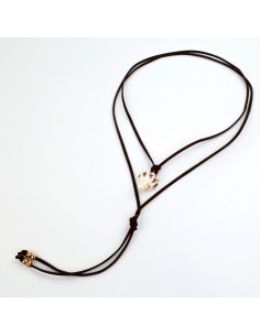 Collar de Gamuza Natural Shell