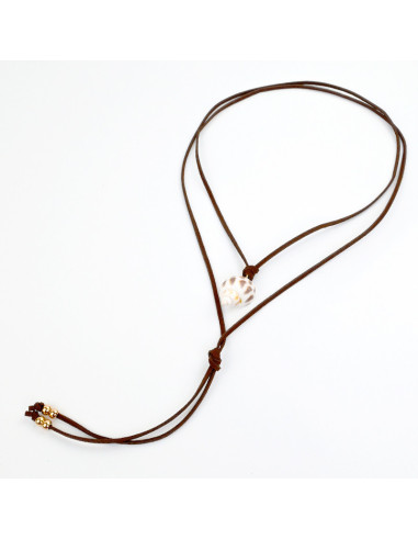 Collar de Gamuza Natural Shell