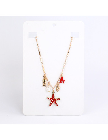 Collar Multicharms Colored Star