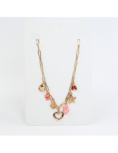 Collar Multicharms Ceramic Love