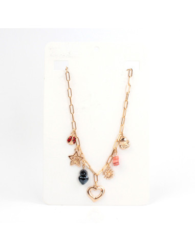 Collar Multicharms Ceramic Love