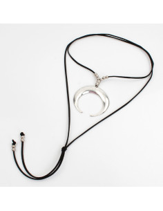 Collar de Gamuza Silver Moon