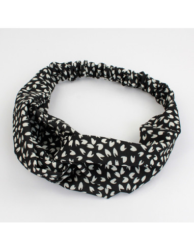 Turbante Mini Print Black