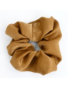 Scrunchie Seda Texture Camel Dark
