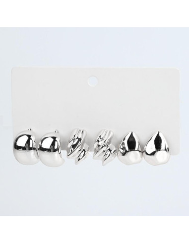 Set x3 Aros Silver Textures