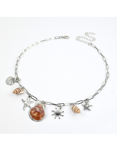 Collar Multicharms Marine Shells