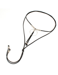 Collar de Gamuza Suede Silver