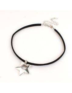Choker de Gamuza Star