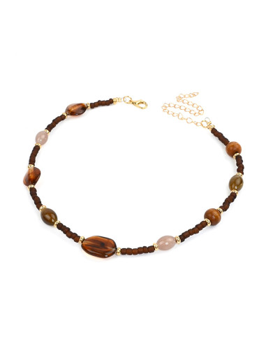 Collar Flexible  Wood And Acrylic